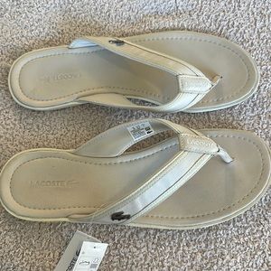 Lacoste flip flops